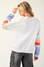 Load image into Gallery viewer, Lyla Color Block Pullover - Heather Grey