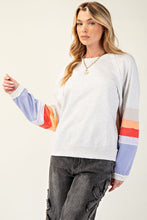 Load image into Gallery viewer, Lyla Color Block Pullover - Heather Grey
