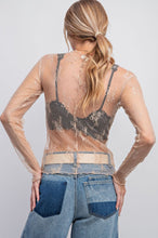 Load image into Gallery viewer, Lace Love Sheer Top - Nude
