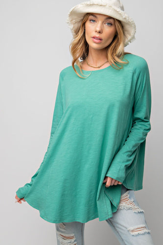 Daily Flow Long Sleeve Top - Pine Green