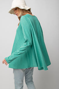 Daily Flow Long Sleeve Top - Pine Green