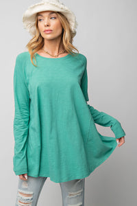 Daily Flow Long Sleeve Top - Pine Green