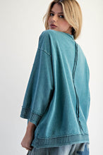 Load image into Gallery viewer, Sasha Boxy Pullover - Teal