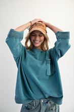 Load image into Gallery viewer, Sasha Boxy Pullover - Teal