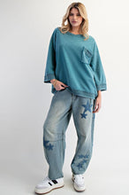 Load image into Gallery viewer, Sasha Boxy Pullover - Teal