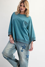 Load image into Gallery viewer, Sasha Boxy Pullover - Teal