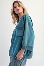 Load image into Gallery viewer, Sasha Boxy Pullover - Teal