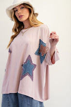 Load image into Gallery viewer, Starry Eyed Boxy Tee - Dusty Rose