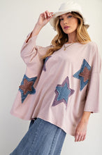 Load image into Gallery viewer, Starry Eyed Boxy Tee - Dusty Rose