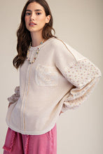 Load image into Gallery viewer, Flora Lace Mix Top - Natural