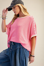 Load image into Gallery viewer, Michaela Striped Top - Hot Pink