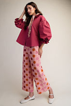Load image into Gallery viewer, 3/4 Sleeves Button Down Top - Berry