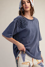 Load image into Gallery viewer, Blueberry Crochet Patch Top