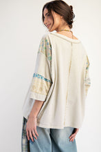 Load image into Gallery viewer, Elaine Mix Print Top - Sage Oatmeal