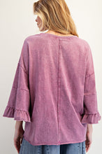Load image into Gallery viewer, Remi Ruffle Sleeve Top - Raspberry