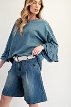 Load image into Gallery viewer, Remi Ruffle Sleeve Top - Teal