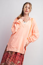 Load image into Gallery viewer, Tried &amp; True Mineral Washed Hoodie by Easel - Neon Coral