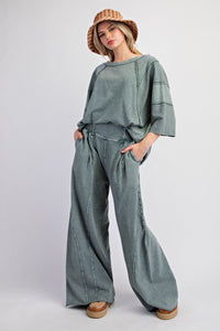 Chill Out Set {Top} by Easel - Pacific Green