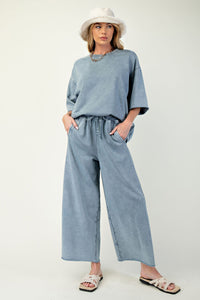 World Traveler Set {Pants} by Easel - Washed Denim