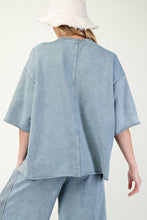 Load image into Gallery viewer, World Traveler Set {Top} by Easel - Washed Denim