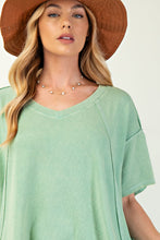 Load image into Gallery viewer, Mineral Washed Oversized Tee by Easel - Green Apple *Regular &amp; Curvy*