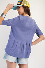 Load image into Gallery viewer, Elsie Pleated Top - Tea Blue