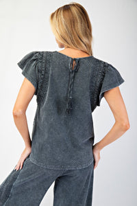 Keep it Real Set {Top} by Easel - Black