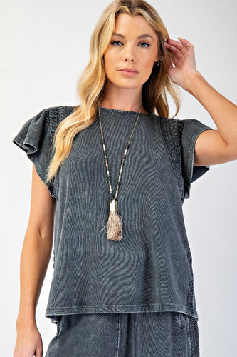 Keep it Real Set {Top} by Easel - Black
