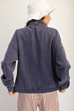 Load image into Gallery viewer, Virginia Terry Knit Pullover - Blueberry