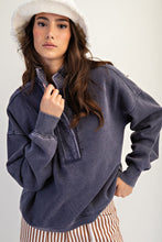 Load image into Gallery viewer, Virginia Terry Knit Pullover - Blueberry