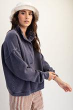 Load image into Gallery viewer, Virginia Terry Knit Pullover - Blueberry