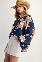 Load image into Gallery viewer, Mikayla Floral Blouse - Navy