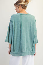 Load image into Gallery viewer, Luna Bow Patch Top - Teal