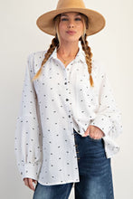 Load image into Gallery viewer, Clara Bow Button Down - White