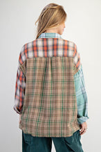 Load image into Gallery viewer, Classic Twist Plaid Button Down - Sage Mix
