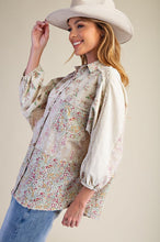 Load image into Gallery viewer, Serena Floral Patchwork Top