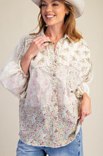 Load image into Gallery viewer, Serena Floral Patchwork Top
