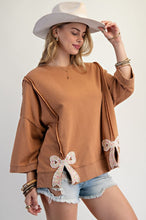 Load image into Gallery viewer, Tied With A Bow Pullover - Camel