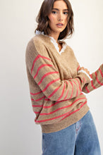 Load image into Gallery viewer, Myra Lace Trim Sweater - Latte