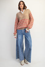 Load image into Gallery viewer, Myra Lace Trim Sweater - Latte