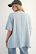 Load image into Gallery viewer, Bitsy Braided Flag Top - Dusty Blue
