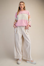 Load image into Gallery viewer, Emmie Mixed Pattern Top - Pink