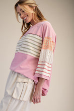 Load image into Gallery viewer, Emmie Mixed Pattern Top - Pink