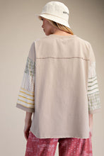 Load image into Gallery viewer, Emmie Mixed Pattern Top - Tan