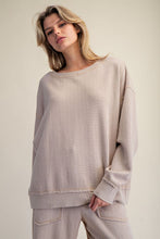 Load image into Gallery viewer, Luxe Living Textured Pullover - Mushroom
