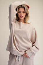 Load image into Gallery viewer, Luxe Living Textured Pullover - Mushroom