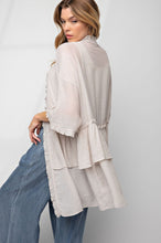 Load image into Gallery viewer, Hannah Relaxed Ruffle Cardigan