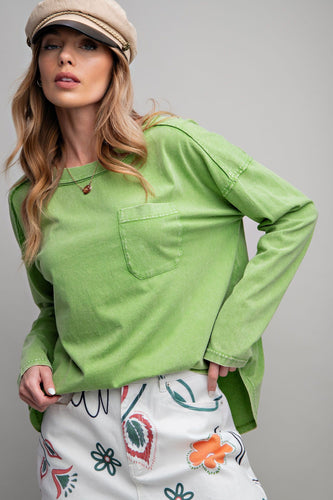Drop Sleeve Tee by Easel - Apple Green