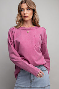Drop Sleeve Tee by Easel - Orchid