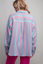 Load image into Gallery viewer, Janette Striped Button Down - Lilac